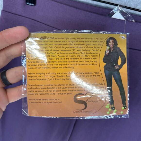Serena Williams Signature Statement Leggings Women Small Purple Pull On Stretch - Picture 3 of 10